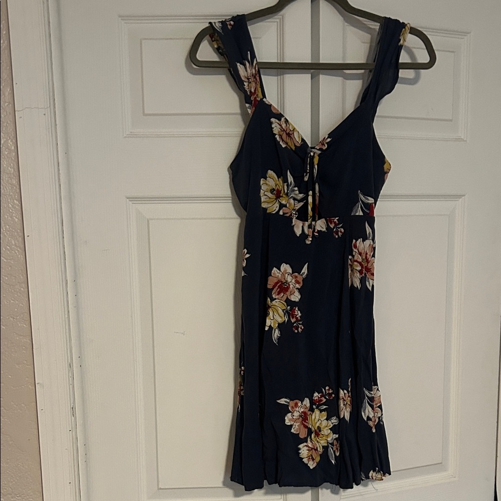 Xhilaration Navy Floral Mini Dress